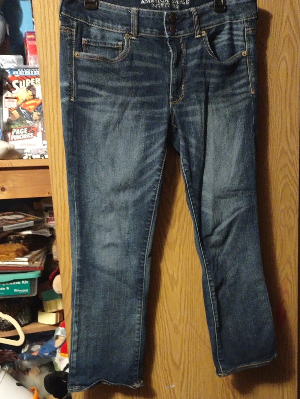 American Eagle Outfitters Women's Dark Blue Bootcut Jeans